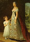 eisabeth Vige-Lebrun Portrait of Caroline Murat with her daughter Spain oil painting artist